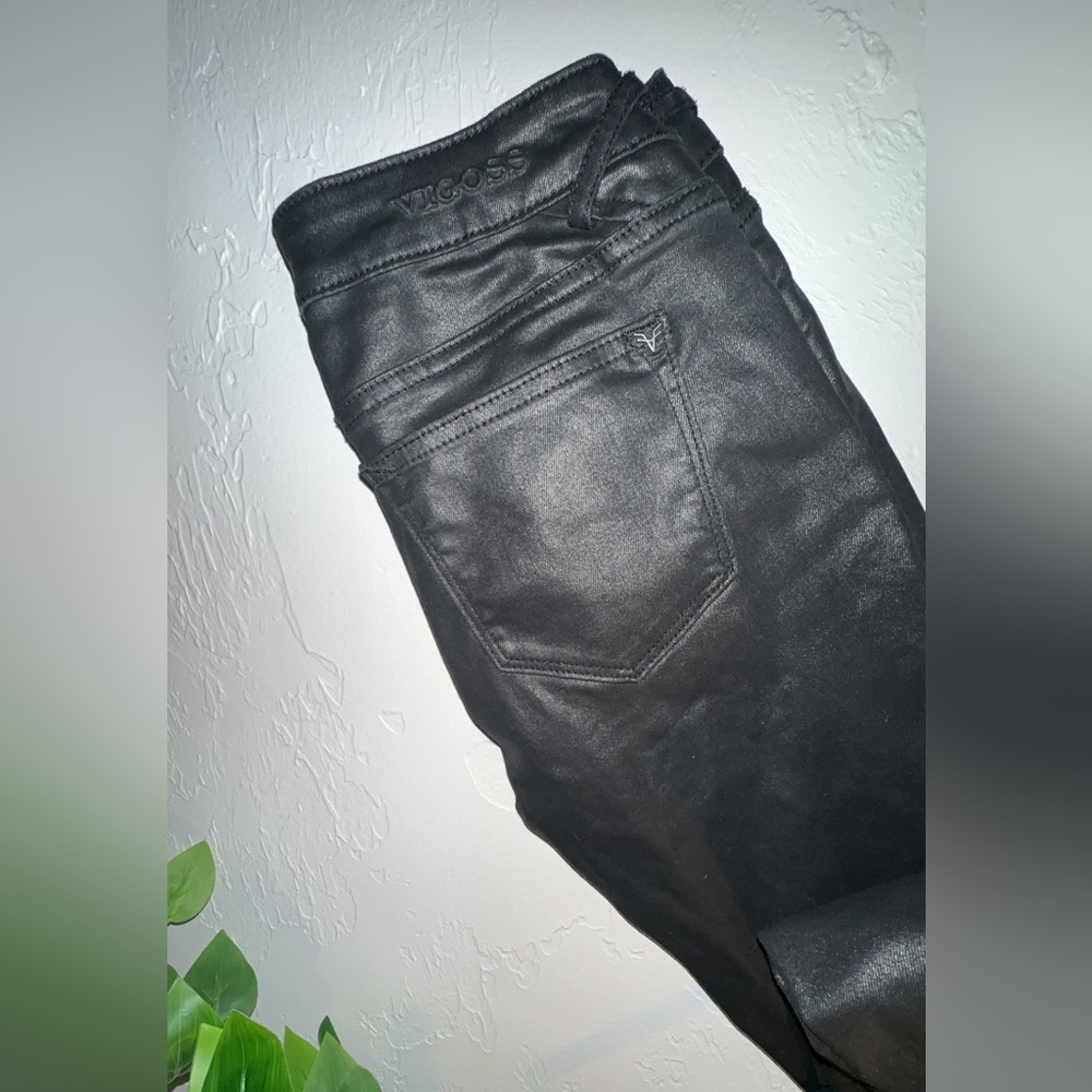 Vigoss “leather” black jeans